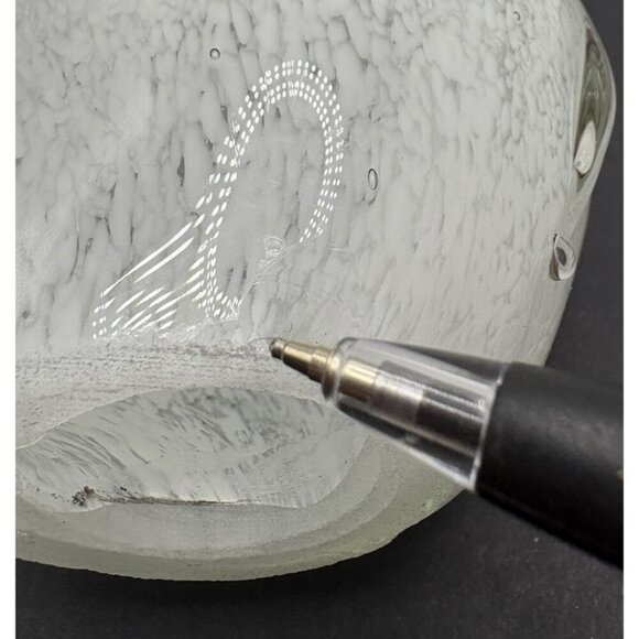 Vintage Murano Style Art Glass Christmas Mouse Hand Made - Picture 9 of 9